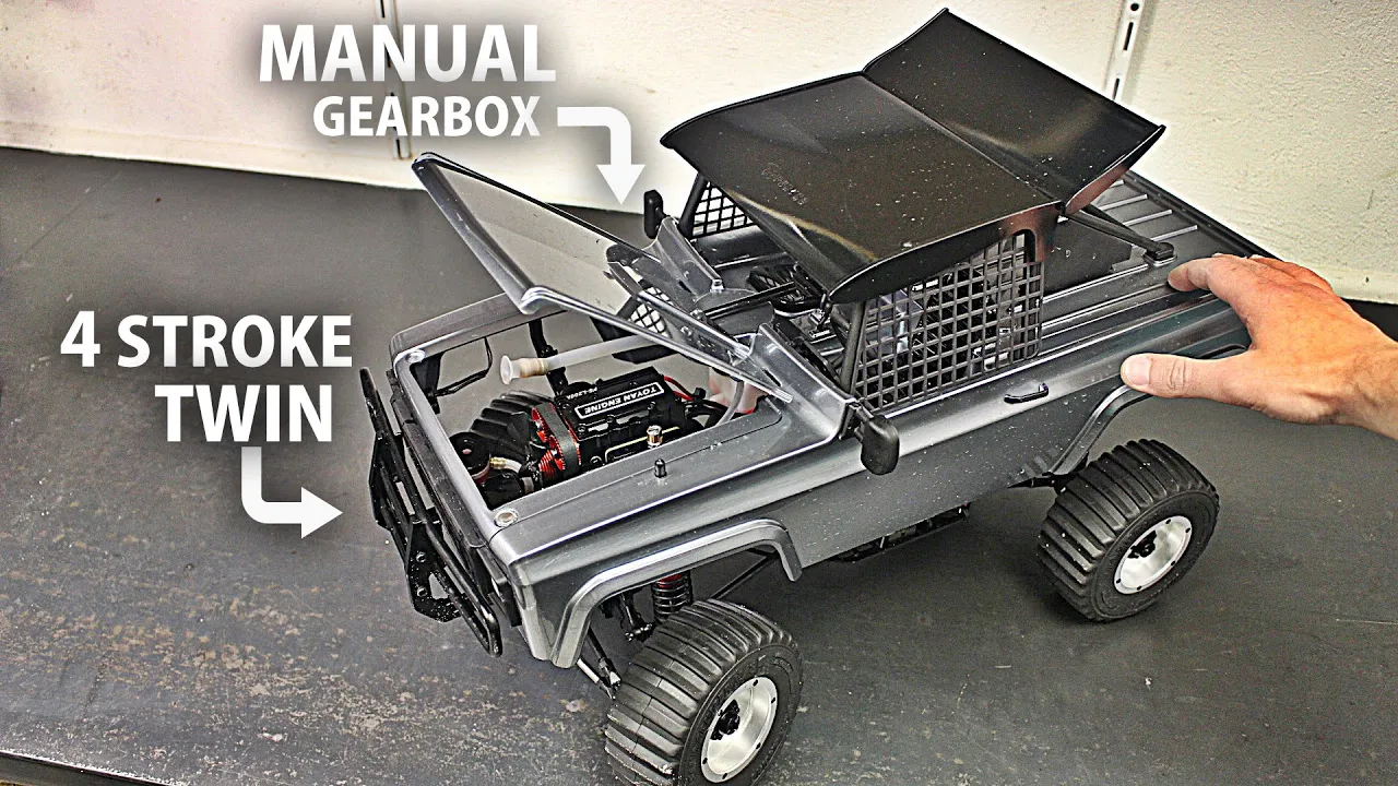 Assembling & Running a TWIN Cylinder 4 STROKE RC Crawler!