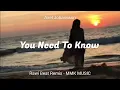 Lagu DJ Slow Remix - You Need To Know (Rawi Beat Remix) MMK MUSIC