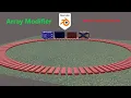Blender Beginner Tutorial Array Modifier Follow Path Constraint