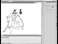 Adobe Flash CS6 Motion Tween with Batman parkour