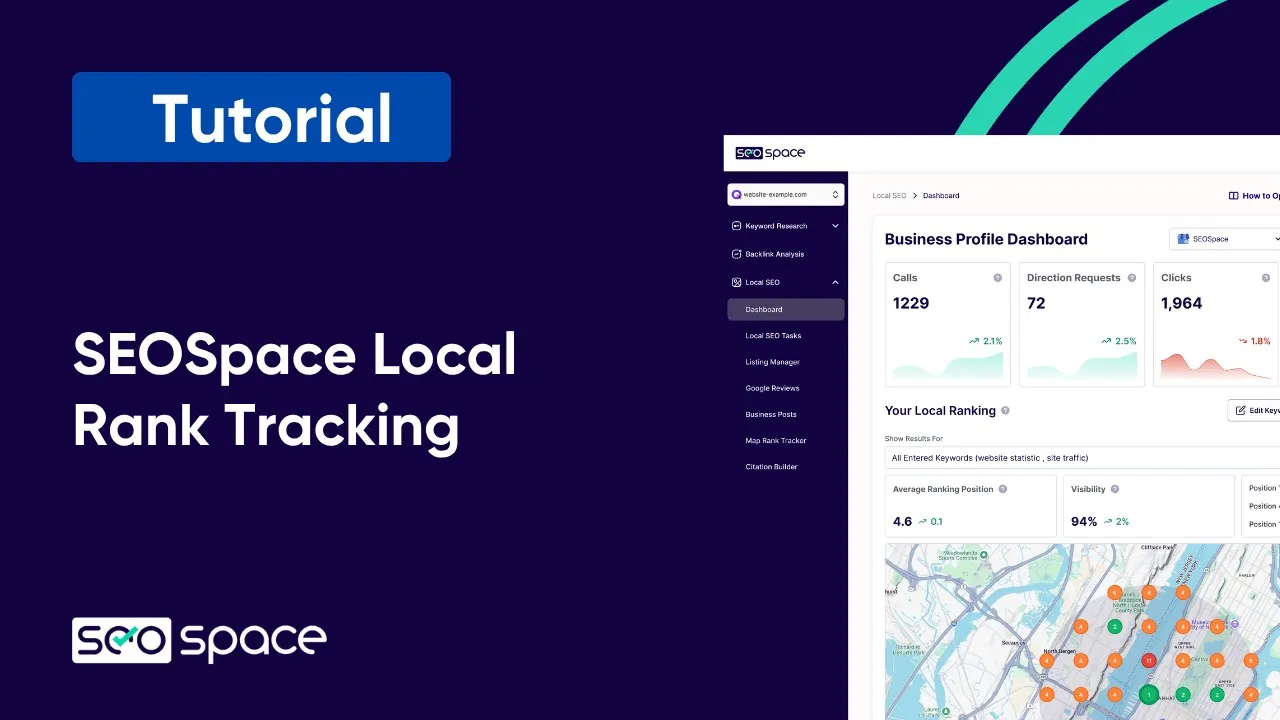 SEOSpace Local Rank Tracking Tutorial (GMB Rank Tracker 2025)