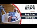 React search in 10mins - search any data with a few lines of javascript