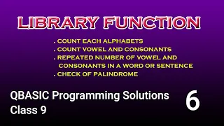 Programming Solutions 6 Class 9 ASC Function MID Function