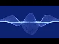 Audio Waveform Blue
