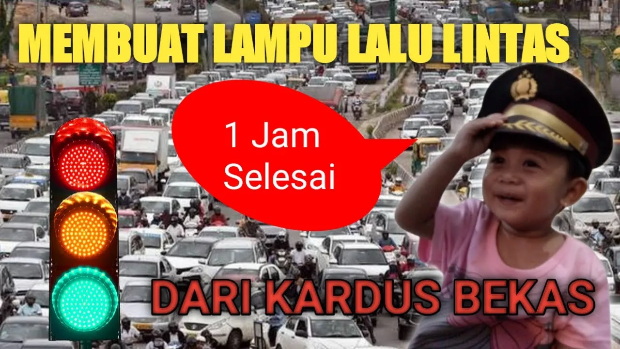 Tutorial Cara membuat Lampu Lalu Lintas sederhana - trafic light