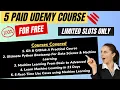 5 Udemy Course Access for FREE - GIT Python Machine Learning Data Science Python Bootcamp