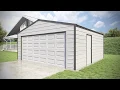 Versatube 20x20x8 Frontier DIY Steel Garage Kit
