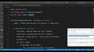 Python 3 Tkinter Script to Concatenate Multiple Images Horizontally Vertically GUI Desktop App