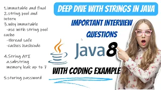 Deep Dive with Strings in Java 8 Important Interview Questions Coding Examples