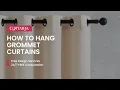 How to Hang Grommet Curtains