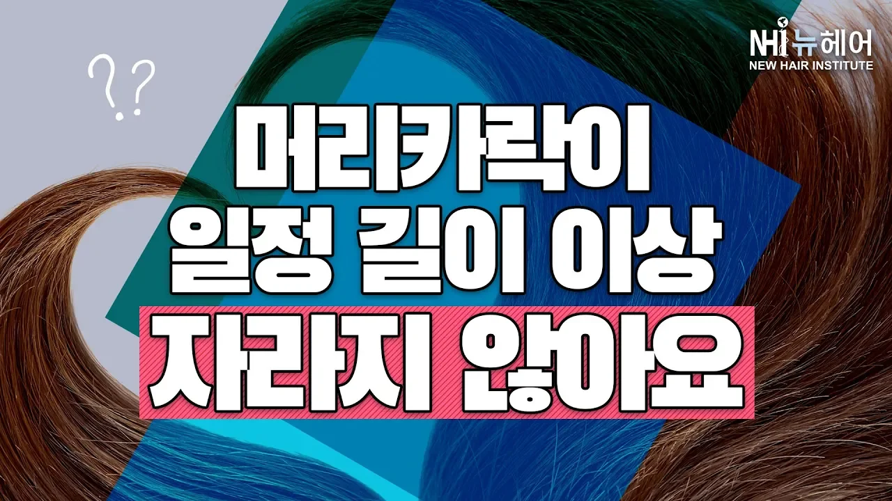 머리카락이 일정 크기 이상 자라지 않아요- 뉴헤어 I 모발이식 I 탈모QnA I