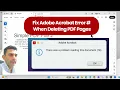 How To Fix There Was a Problem Reading This Document in a PDF | Cannot Delete/Extract Pages From PDF