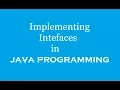 Interface in Java Java Programming Tutorial Java Interface Example