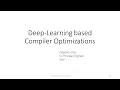 DL4Code Deep Learning based Compiler Optimizations