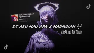 dj aku mau apa x maimunah slowed reverb viral di tiktok 