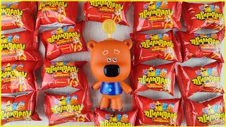 Кеша открывает ПРИЛИПАЛЫ 20 пакетиков! Пополнение продуктов в Мини магазине! Ми-ми-мишки мультики