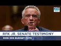 LIVE RFK Jr Testifies on 2026 HHS Budget Cuts at the Senate AC1G