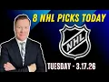 Tuesday 8 NHL Betting Picks l 26 l Vernon s Best NHL Bets Expert Picks and Predictions