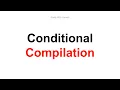Conditional Compilation C Programming Language