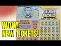 NEW TICKETS WOW Lincoln and Deluxe Gold Scratch-Off Lottery Tickets