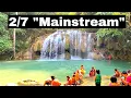 Lagu These are the 7 Erawan Waterfalls in Thailand.