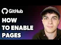 How to Enable Github Pages Full 2024 Guide