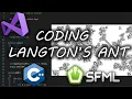 CODING LANGTON S ANT CELLULAR AUTOMATON C SFML IN VISUAL STUDIO 2019