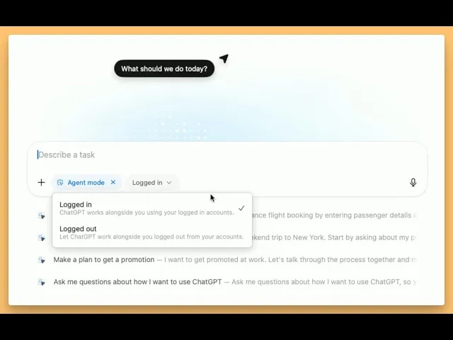 Thumbnail for OpenAI Atlas Browser Announcement and Feature Tests
