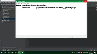 Programming Python 3 Tutorial Random Randint