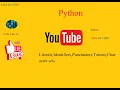 Python Character sets Tokens Literals Punctuators Keywords CBSE class XI