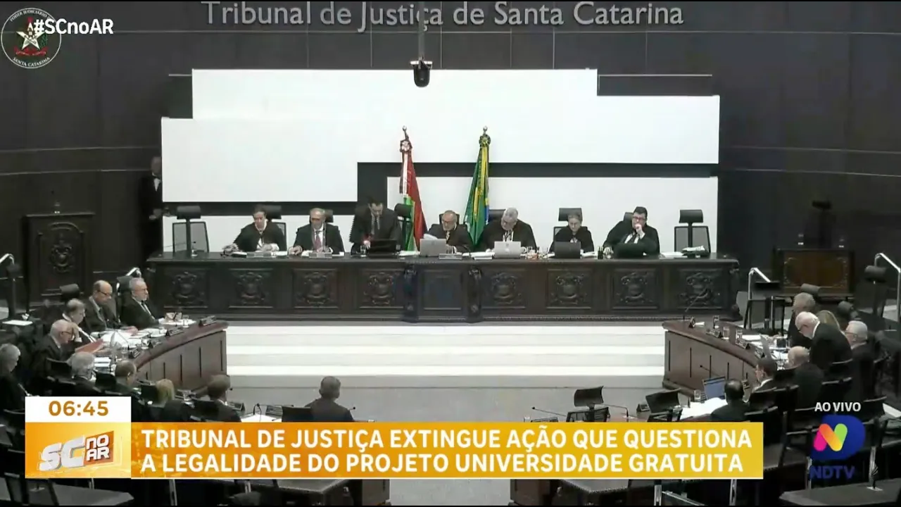 Projeto Universidade Gratuita: Tribunal de Justiça extinção ação questionadora