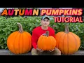 EASY FALL TUTORIAL - LARGE FOAM PUMPKINS