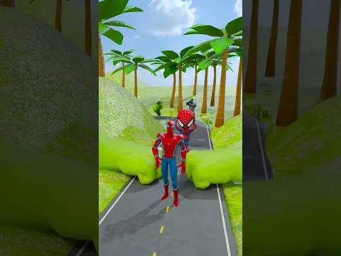 Weird Cars Crossing Two Giant Slap Hands in Bollards #shorts
