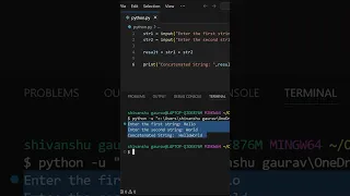 how to concatenate two string in python python for beginners