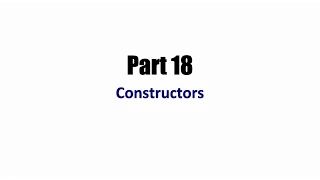 Java Programming Beginner Tutorials Part 18 Constructors
