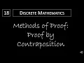 Discrete Math - 1 7 2 Proof by Contraposition