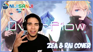 Download 0VERF1OW - ZEA CORNELIA \u0026 RAI GALILEI COVER REACTION! NIJISANJI ID MP3