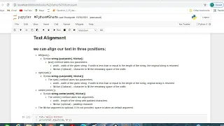Text Alignment ljust rjust center English