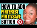 Download Lagu REBOOT: How to Install Pinterest Save/Pin It Buttons \u0026 Widgets On Your Website