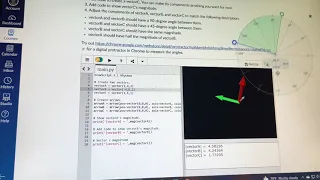 Assessment - Drawing Vectors with VPython 2