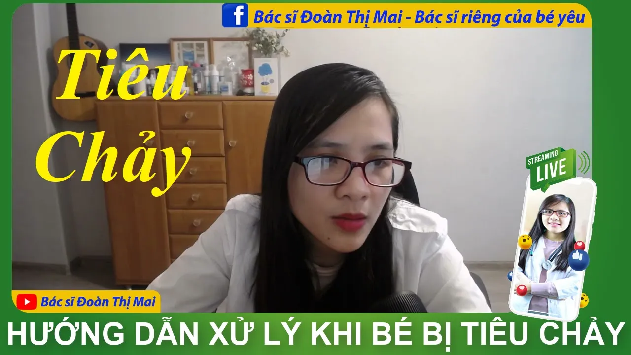 Outline Video Bác sĩ hướng dẫn xử lý khi bé bị tiêu chảy
