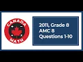 2011 Grade 8 AMC 8 Questions 1-10