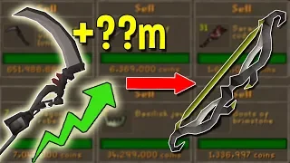 I Left my Scythe in Overnight by Accident I am so Lucky Flipping 1gp to Twisted Bow OSRS