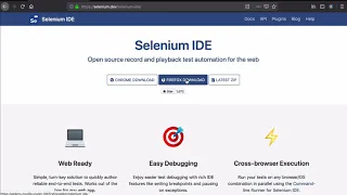 Getting started with Selenium IDE Record and Playback Tool