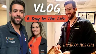 MÉDICOS RESIDENTES DE PLANTAO NOS EUA - VLOG DAY IN THE LIFE