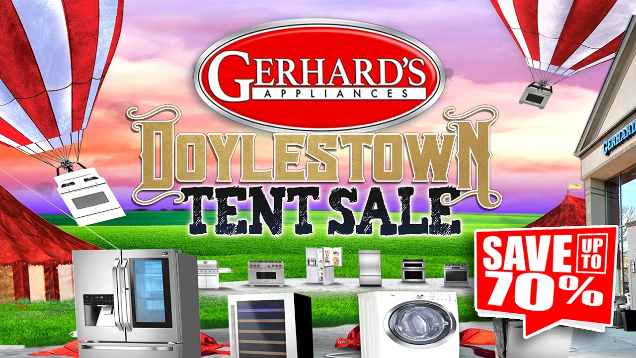 Gerhard's Appliances — Gerhard's Appliances Tent Sale (YouTube video ad)