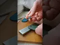 How to punch a snap button by hand with some leathercraft tools and elbow grease