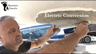 Catamaran ELECTRIC CONVERSION – Torqeedo Engines Part 1 – Boat Work(S4 E44)