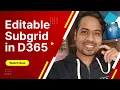Configure Editable Sub-grids in Dynamics 365 Form or Dataverse Form