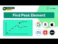 Finding Peak Element Java Binary Search Master DSA Interview Questions